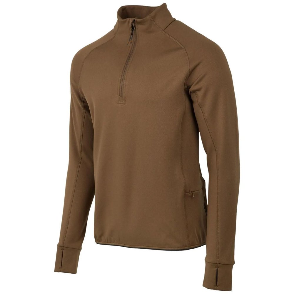 Beretta Men's Stretch Tech Half Zip Fleece Shirt, Otter, X-Large
