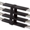3 Step Boat Ladder Stern Mount Rubber Step Marine Boat Folding Ladder Stainless Steel Telescopic Boat Ladder with Mounting Screws and Fiberglass Swim Platform view 4