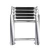 4 Step Folding Boat Ladder with Built in Drop Ladder Handle,316 Stainles Steel Telescoping Folding Ladder for Marine Boat Yacht Swimming Pool view 1