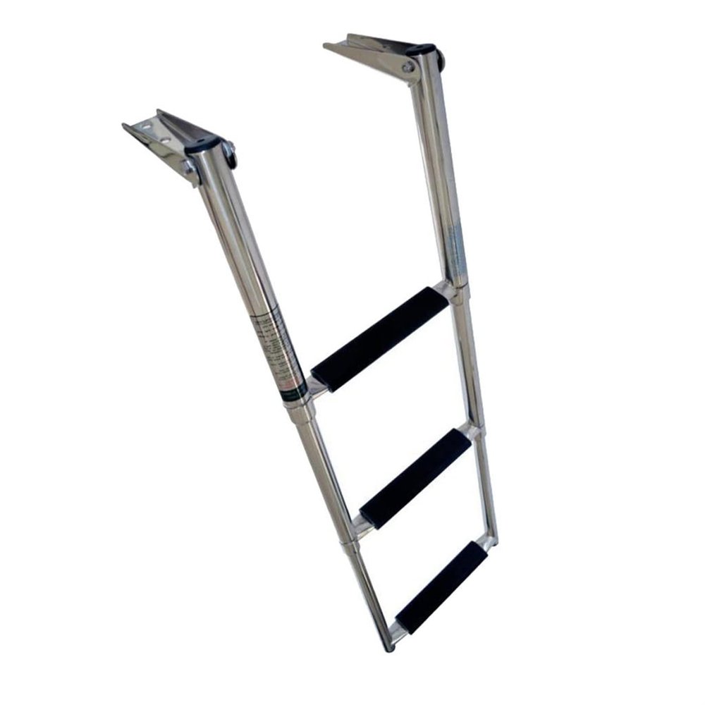3-Step 304 Stainless Steel Telescoping Boat Ladder for Yacht/Swimming Pool