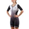 Synergy Women's Tri Suit Pro Short Sleeve Trisuit (Smoke Black, Large) view 1