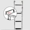 4 Step Folding Removable Boat Ladder for Side Entry Pontoon Outboard Marine Yacht,Stainles Steel Telescoping Boarding Ladder,440lbs Capacity view 4