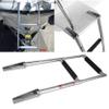 2 Step Folding Boat Ladder,23.1" 316 Stainles Steel Dock Ladder Pontoon Boat Ladder Telescoping Ladder for Marine Yacht,Swimming Pool view 2