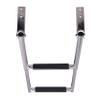 2 Step Folding Boat Ladder,23.1" 316 Stainles Steel Dock Ladder Pontoon Boat Ladder Telescoping Ladder for Marine Yacht,Swimming Pool view 4