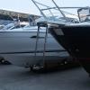 3 Steps Telescoping Boat Ladder, Stainless Steel Sliding Swim Boarding Ladder with Spring Latch, for Marine Boat RV, Under Platform Mount view 2