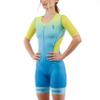 Synergy Women's Tri Suit Pro Short Sleeve Trisuit (Aqua Green, Small) view 1