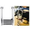4 Step Telescoping Boat Ladder,316 Stainles Steel Folding Dock Ladder,600 Pound Capacity,for Marine Yacht,Swimming Pool with Retaining Strap view 3