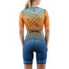 Synergy Women's Tri Suit Pro Short Sleeve Trisuit (Orange Wave, Medium) view 4