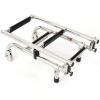 3/4 Step Stainless Steel Boat Folding Ladder,Telescoping Top Mount Swim Ladder with Wide Step and Mounting Screws for Marine Yacht Boat, Dock Boarding Ladder view 3