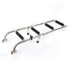 3/4 Step Stainless Steel Boat Folding Ladder,Telescoping Top Mount Swim Ladder with Wide Step and Mounting Screws for Marine Yacht Boat, Dock Boarding Ladder view 4