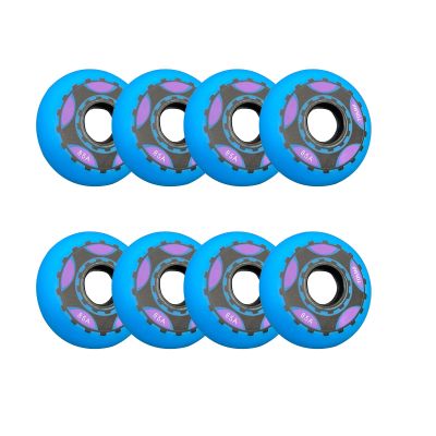 JHKJ 8 Pack Inline Wheels 85A Inline Replacement Wheels 62mm 64mm 68mm 70mm 72mm for Indoor Outdoor(Multiple Sizes/Color Available),Blue,70mm