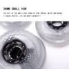 JHKJ 8 Pack 85A Light Up Inline Wheels with Bearing 68mm 70mm 72mm 76mm 80mm Flash Flashing Luminous Illuminating Inline Replacement Wheels,76mm view 2