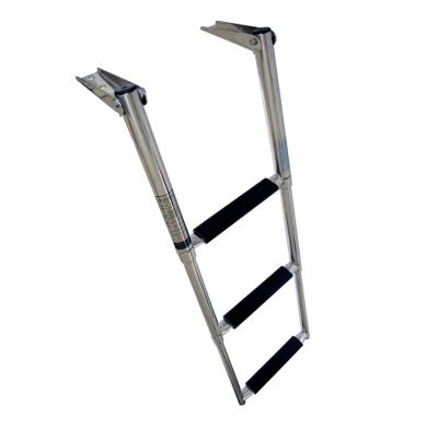 3 Step Drop Boat Telescoping Ladder Folding Ladder Marine