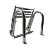 Folding Pontoon Boat Ladder, 4 Step Telescopic Marine Rear Entry Inboard Ladders with Hand Railing, Stainless Steel view 1