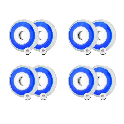 JHKJ 8 Pack Luminous Flash Inline Replacement Wheels 64mm 70mm 72mm 76mm Flash Inline Wheels 82A Hardness with Bearings,72mm