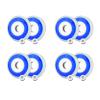 JHKJ 8 Pack Luminous Flash Inline Replacement Wheels 64mm 70mm 72mm 76mm Flash Inline Wheels 82A Hardness with Bearings,72mm view 1