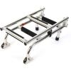 3/4 Steps Pontoon Boat Ladder Stainless Steel Portable Folding Outboard Ladder 2+1/2 Steps Ladder Stern Mount with Wide Pedals view 4