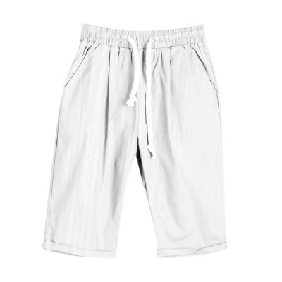 WABEOR Plus Size Bermuda Shorts for Women Knee Length Cotton Linen Shorts Casual Summer Baggy Dressy Long Shorts with Pockets