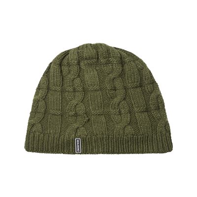 SEALSKINZ Unisex Blakeney Waterproof Cold Weather Cable Knit Beanie, Olive, L/XL