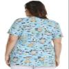 Dickies EDS Women Scrubs Top V-Neck Print DK717, S, Never Stop Rollin' view 2