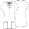 Dickies EDS Women Scrubs Top V-Neck Print DK717, S, Never Stop Rollin' view 4