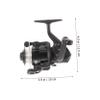 BESPORTBLE Aluminum Fishing Reel 200 Size Baitcasting Reel for Saltwater Freshwater Metal Construction Treatment view 2