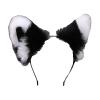 Kawaii handcrafted cute Lolita headgear cosplay animal ears Cat ears Headband Fox ears hair clip (White cochlea) view 1