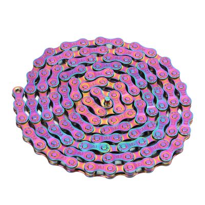 Bike Chain, Rust Proof Bike Chains, Colorful 6 7 8 Mountain Bike Chain for Road Mountain Bikes effectively Making the Ride More Convenient