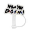6 Pack Straw Toppers Compatible With Stanley 30oz & 40oz Tumbler Cups (Friends Bundle) view 4