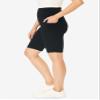 Woman Within Plus Size Stretch Cotton Pocket Bike Short - S, Black view 2