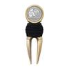US 2022 Women Quarter BU Uncirculated Coin Magnetic Golf Ball Marker Antique Brass Finish Divot Tool - Anna May Wong view 1