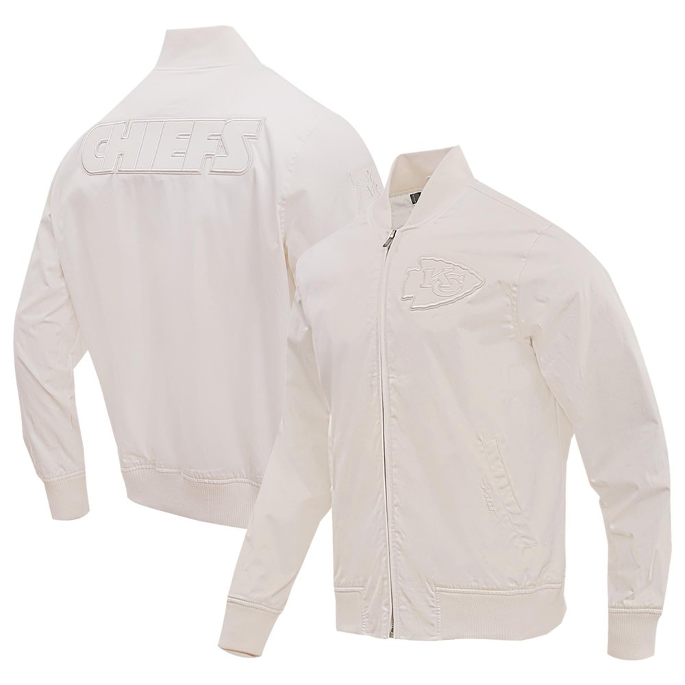 Pro Standard Mens NFL Kansas City Chiefs Neutral Jacket Eggshell L