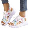 ZBYY Summer Sandals for Women Breathable Lace up Beach Dressy Sandals Comfortable Non-Slip Casual Walking Sandals view 1