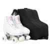 Fydelity Roller Skate Bags for Women | Converts 2 Roller Skate Backpack | Heavy Duty Roller Skating Bag for Boys | Ice Skating Bag for Girls Gift |Figure, Quad Skate Accessories, Ice Skate Bag- Black view 1