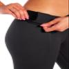 Zobha Women's Standard Daily Ultra High Rise Slit Front Flare Pant, Black, Small view 4