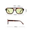 XLUMIO Generous Plate Sunglasses for Male Women's Street Catwalk Sun Glasses,dark green,One size view 2