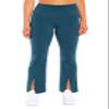 Zobha Women's Daily Ultra High Rise Slit Front Flare Pant, Reflecting Pond, Medium view 1