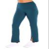 Zobha Women's Daily Ultra High Rise Slit Front Flare Pant, Reflecting Pond, Medium view 2