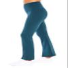 Zobha Women's Daily Ultra High Rise Slit Front Flare Pant, Reflecting Pond, Medium view 4