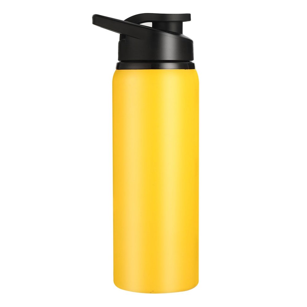 Sports Water Bottle Sports Cycling Water Bottle Good Sealing Travel Supply Yellow 700ML