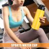 Sports Water Bottle Sports Cycling Water Bottle Good Sealing Travel Supply Yellow 700ML view 2