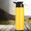 Sports Water Bottle Sports Cycling Water Bottle Good Sealing Travel Supply Yellow 700ML view 3