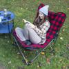 Camp & GO Extra Large Ultra Padded Outdoor Camping Chair, Portable Folding Camp Chair with Wide Padded Seat, Cup Holder, and Carry Bag, Multicolor view 1