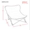 Camp & GO Extra Large Ultra Padded Outdoor Camping Chair, Portable Folding Camp Chair with Wide Padded Seat, Cup Holder, and Carry Bag, Multicolor view 2