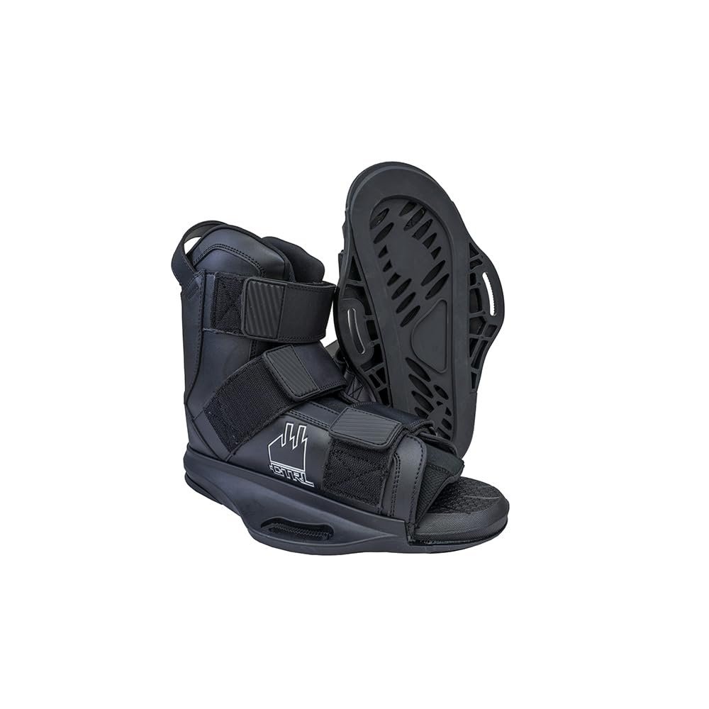 CTRL Imperial V2 Open-Toe Mens Wakeboard Bindings, Black, 7-9