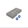 Ledge Lounger Outdoor Yard Washers Game (Gray) view 1