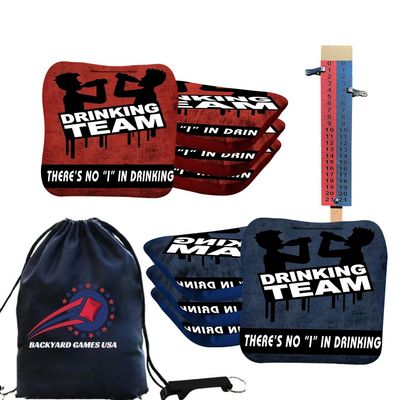 BackYardGamesUSA CornholeGamesUSA Pro Cornhole Bags Sets of 8 Regulation Professional for Tournament, Pro Approved Slick n Stick Corn Hole Beans Bags for Cornhole Games