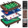 Best Choice Products 11-in-1 Kids Combo Game Table Set w/Ping Pong, Foosball, Air Hockey, Shuffleboard, Bowling, 5 Accessory Bags - Dark Wood view 1