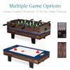 Best Choice Products 11-in-1 Kids Combo Game Table Set w/Ping Pong, Foosball, Air Hockey, Shuffleboard, Bowling, 5 Accessory Bags - Dark Wood view 3