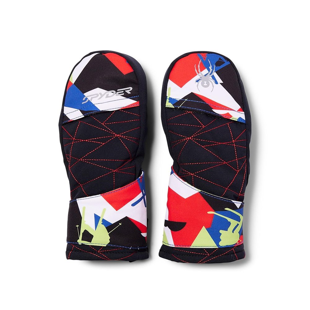 Spyder Boys Toddler Cubby Ski Mittens Red Combo X-Large